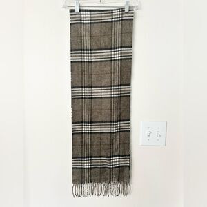 Black Brown 1826 Plaid Scarf